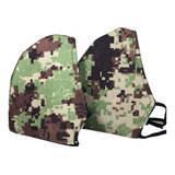 Tapabocas Camuflado Verde Militar Tela Lavable Reutilizable 