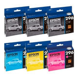 Kit 6 Cartuchos 296 T296 Epson Original Xp431 Xp241 Xp431 