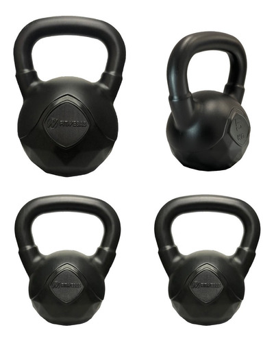 Set De 4 Pesas Rusas Kettlebell Kit Funcional Entrenamiento