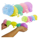 Fidget Toys Centopéia Colorido Luz Anti Stress Estica Barato