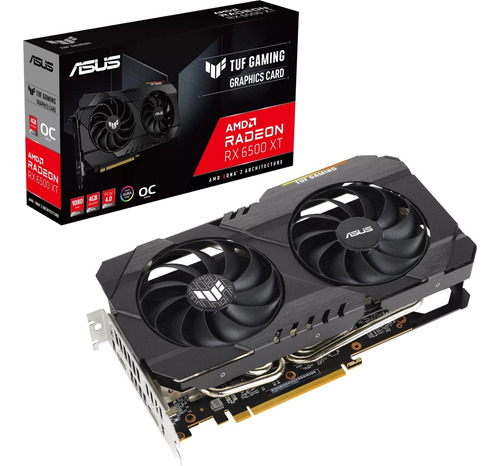 Placa De Video Asus Tuf Gaming Amd Radeon Rx 6500 Xt Oc 4gb