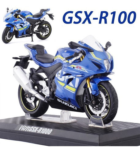 Suzuki Gsx-r1000 Modelo 1:12 Moto Con Visualizador