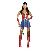 Halloween Dc Wonder Woman Héroe Guerrero Cospaly Disfraz