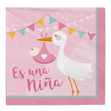 Servilletas De Papel Baby Shower Es Una Niña 12uds Glam