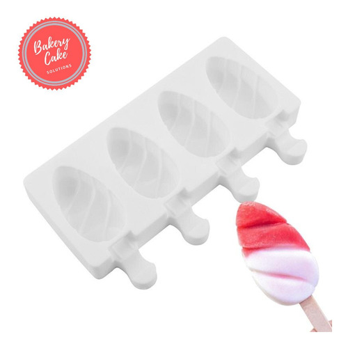 Molde Silicona Paleta Helado Malibú Chica + 50 Palitos