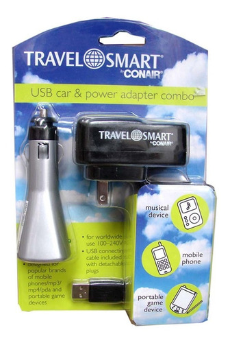 Adaptador De Viaje Combo Travel Smart Ts252ad