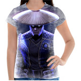 Camiseta Personalizada Feminina Jogo Luta Mortal Kombat 04