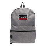 Mochila Backpack Levis Azul Con Compartimento Laptop 9a8479 Color Gris Oscuro