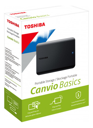 Hd Externo Toshiba Canvio Basics 1tb Usb 3.0 2.5 Bk 5400rpm