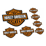 Adesivo Moto Harley Davidson Cycles Refletivo Ktcp60