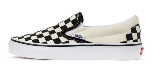 Vans Tenis Asher Slip On Checkerboard Blanco Negro