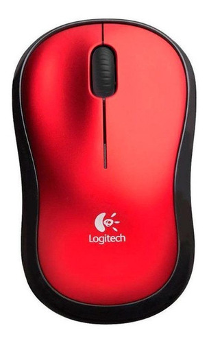 Mouse Logitech M185 Rojo Inalambrico Usb (910-003635) 