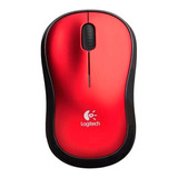 Mouse Logitech M185 Rojo Inalambrico Usb (910-003635) 