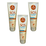 Kit 3 Creme Pré Pós-sol Haskell Sos Verão 240g Proteção Sol