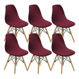 Kits De Fundas De Silla Eames Stretch Jacquard De 6 Piezas