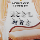 Combo 62 Mini Iniciales Acero Quirurgico 1cm Marca Dimar