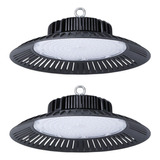 2 Focos Campana Lampara Ufo Led 200w Techo Iluminación Color