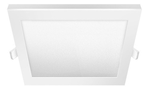 Panel Led 18w De Embutir Cuadrado Luz Calida