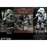 Hot Toys Scout Trooper And Speeder Bike Disponible