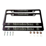 Porta Placas Mercedes Benz Auto Reflejante Cubre Pijas Kit