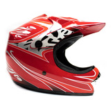 Casco Cross Para Moto Quick Release Talla Xl Rojo Kinlley