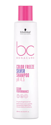 Shampoo Matizador Para Canas Schwarzkopf Color Freeze 250 Ml