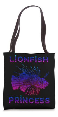 Lionfish Princess Funny Lion Fish Lover Buceo Pesca Bolsa De