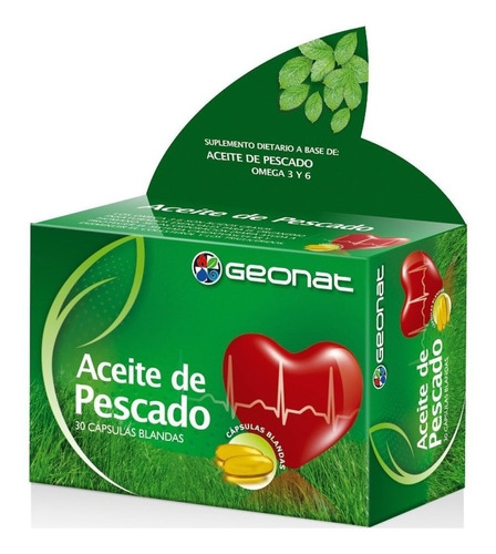 Omega 3 Aceite De Pescado X 30 Cápsulas - Geonat Sabor Neutro