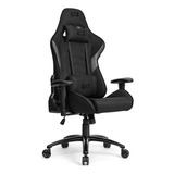 Cadeira De Escritório Dt3sports Elise Fabric Gamer Ergonômica  Preto E Cinza Com Estofado De Tecido