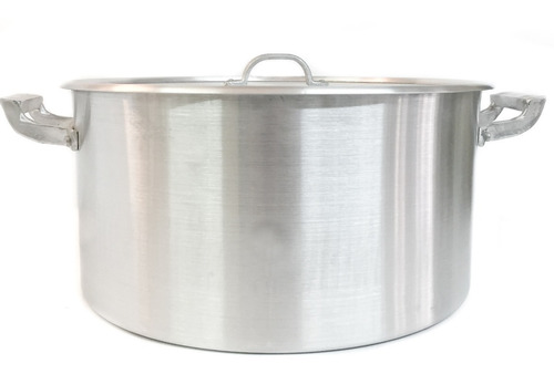 Cacerola Olla Aluminio Gastronómica 34x17cm C/tapa 15 Lts