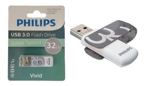 Philips Pendrive Vivid 32gb Usb 3.0 Pivot Fm32fd00b Ecoffice