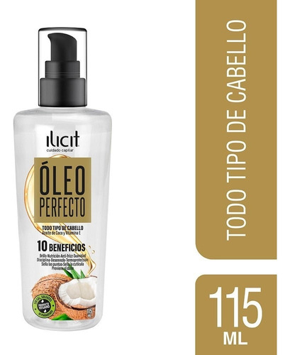 Ilicit Óleo Perfecto Aceite De Coco Vitamina C 115 Ml.