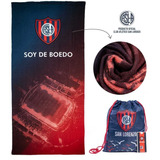 Toallon + Mochila San Lorenzo Futbol Original Microfibra