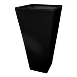 Maceta Fibra De Vidrio Obelisco Grande Color Negro Plus°