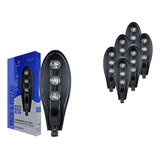 Lampara Led 120w Luminaria Exterior 13200lm Fotocelda 6 Pzas