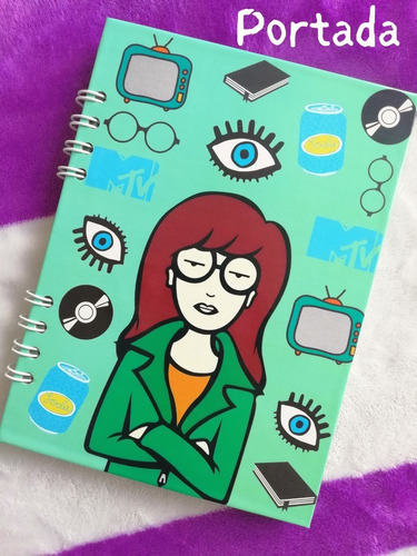 Libreta Daria/pasta Dura/100 Hojas Decoradas