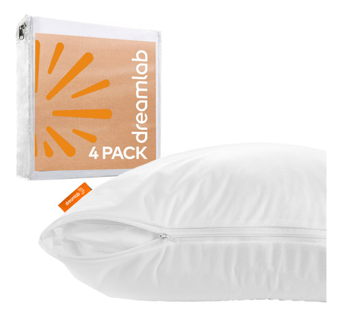 4 Funda Protector De Almohada Impermeables Dreamlab-estándar