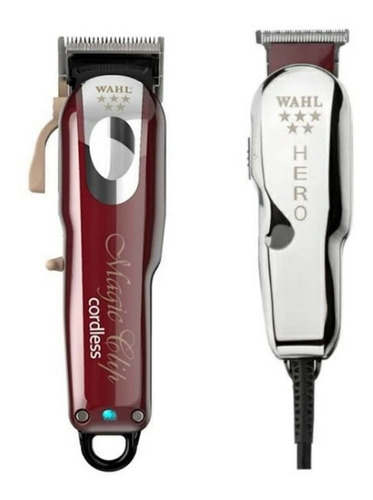 Combo Wahl Trimmer Hero Clipper Magic Cordless Five Star