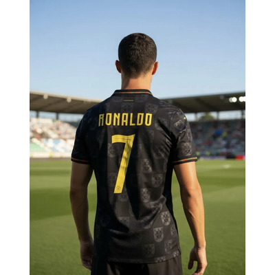 Playera Portugal Cristiano Ronaldo Mundial 2026 Negro Poliéster M