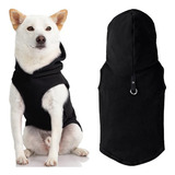 Gooby - Chaleco Polar Con Capucha Para Perro, Color Negro, G