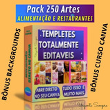 250 Artes Comida E Restaurante 100% Editáveis Compre Agora.