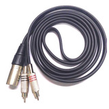 Cabo Xlr Macho 2 Rca Macho 8 Metros