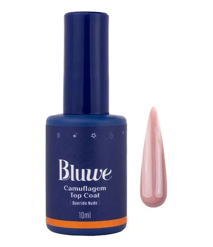 Top Coat Camuflagem Querido Nude Bluwe 10ml