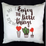 Almohadón 40x40 Funda Desmontable - Enjoy The Little Things