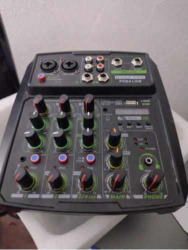 Consola Mixer Audio Dj Podcast Fx Bt Mp3