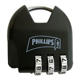 Candado Combinación Phillips Equipaje Maleta Lockers Negro