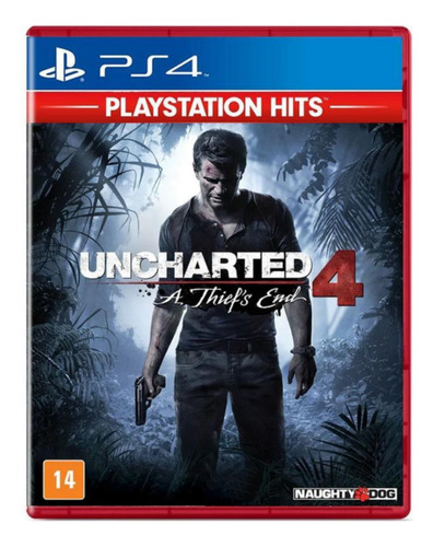 Uncharted 4 Ps4 Playstation Hits Mídia Física Lacrado