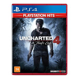 Uncharted 4 Ps4 Playstation Hits Mídia Física Lacrado