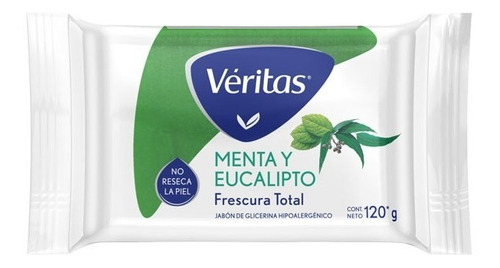 Veritas Jabon Glic Menta Y Eucalipto X 120 G