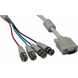 Cables Vga, Video - Cable Leader Vga Hd15 Macho A 4-bnc Mach